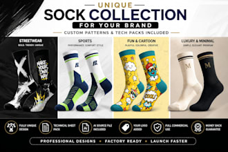 create professional custom sock designs for your brand