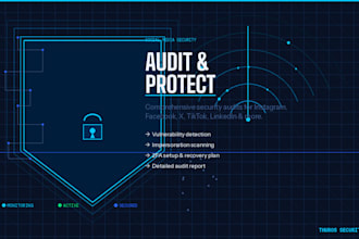 audit and protect your social media accounts from hackers and impersonators