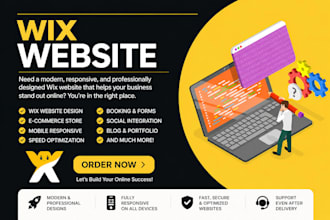 redesign wix website, fix wix issues, and improve SEO