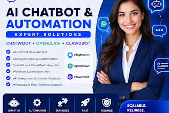 build ai chatbot with chatwoot, openclaw, clawdbot and whatsapp automation