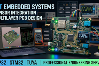 design iot embedded system, sensor integration and multilayer pcb