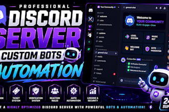 l create discord server with custom discord bots automation