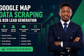 scrape google maps data for lead generation and b2b data extraction