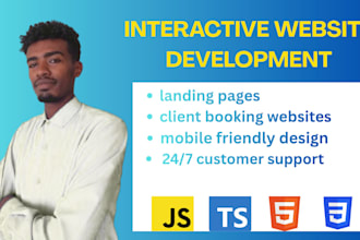 create a modern responsive frontend website