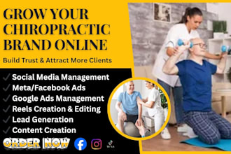manage social media for chiropractic wellness physiotherapy rehab smm brands