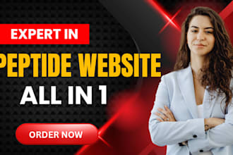 create modern research peptide ecommerce store in wordpress