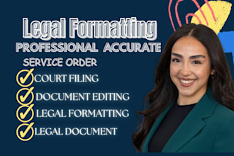professionally format your legal documents for court filing