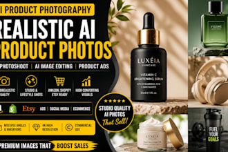 create realistic ai product photography ai photoshoot ecommerce product ads