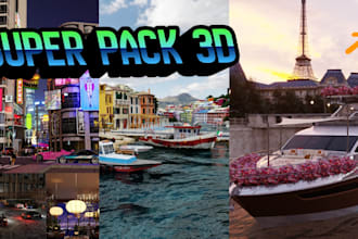 give you a high quality 3d scene pack for blender
