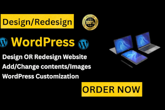 do wordpress website development, design or redesign wordpress blog websi