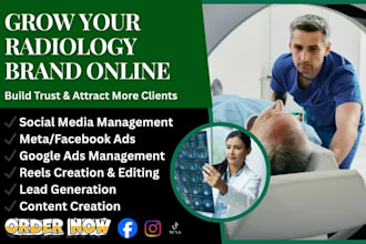 manage social media for radiology pain relief health and wellness smm brands