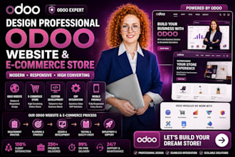 design professional odoo website and e commerce store
