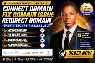 connect domain fix domain issue redirect domain, transfer domain connect domain