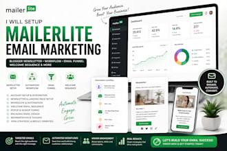 setup mailerlite blogger newsletter, workflow, email funnel, welcome sequence