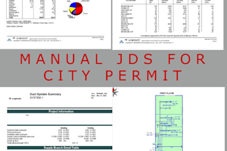 do hvac manual j, d and s for permit