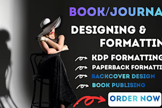 professionally design and format journal and book layout