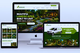 wordpress landscaping company website garden design landscaping services website