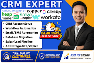 activecampaign keap mailchimp clickup crm automation workato zapier integration