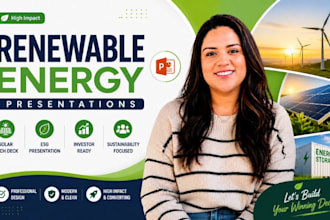 renewable energy powerpoint, esg PPT, solar investor pitch deck