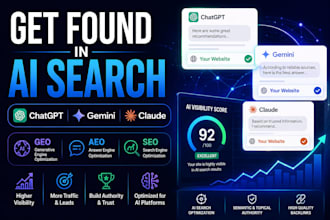 rank your website for ai visibility in chatgpt, gemini, claude using GEO seo aeo