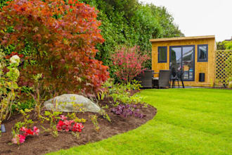 create eco friendly landscape design with native gardens and patios
