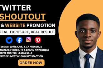 shoutout website promote share link to 200m USA UK ca twitter fb ig yt audience