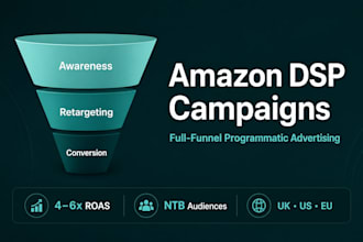 set up and manage amazon dsp retargeting campaigns for ecommerce brands