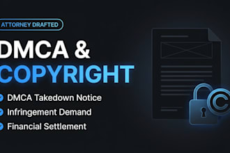 write a dmca takedown and copyright infringement demand letter