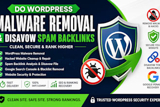 do wordpress malware removal and disavow spam backlinks