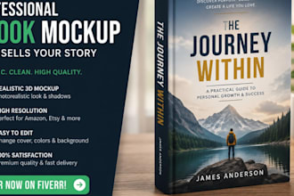 design realistic ebook and book cover mockups