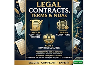 write legal contract, terms and condition, ndas and more