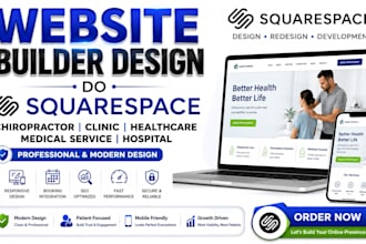 do squarespace chiropractor clinic healthcare medical service hospital website