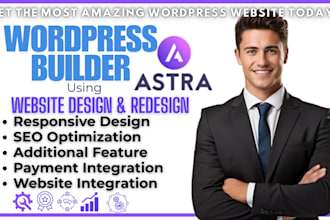 build design redesign your wordpress website with astra pro elementor avada seo