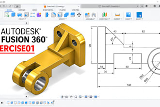 do 3d cad model mechanical engineering design 3d industrial design in fusion 360