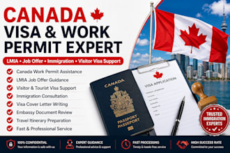 provide canada visa assistance, work permit, imia job offer, complete
