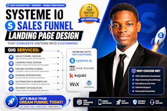build systeme io sales funnel, systeme io landing page, systeme io website