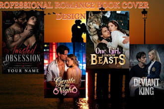 design dark romance book cover, romance cover, ebook cover, erotic, fantasy