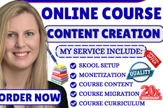 create online course content course curriculum skool community