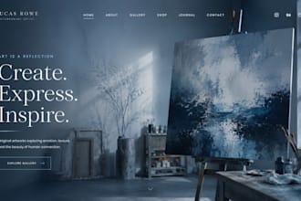 build a modern squarespace artist website with epk and podcast