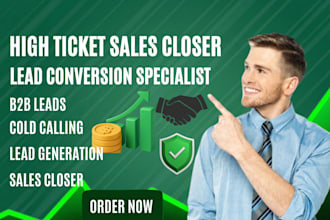 be expert sales closer coach for high ticket offers real estate solar leads