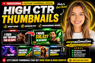 design professional youtube thumbnail that boosts views