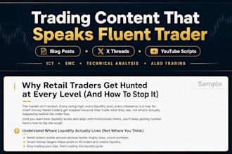 write forex, crypto and algo trading education content