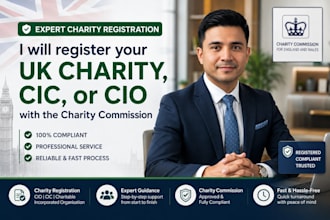 register your UK charity, cic, or cio with the charity commission