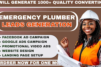 emergency plumber plumber repair plumber services facebook ads, google ads