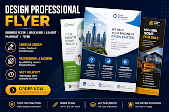 design professional flyer business flyer brochure leaflet pamphlet flyer
