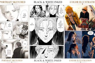 draw comic book illustration comic art pages graphic novel art