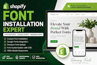 add custom and google fonts to your shopify store