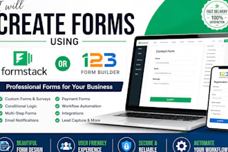create online forms using formstack or 123 form builder