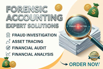 be your senior auditor for forensic accounting and fraud investigation