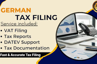 do german tax filing vat filing and datev accounting